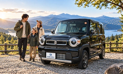 スズキ ハスラー HYBRID Gで家族のお出かけを楽しむイメージ